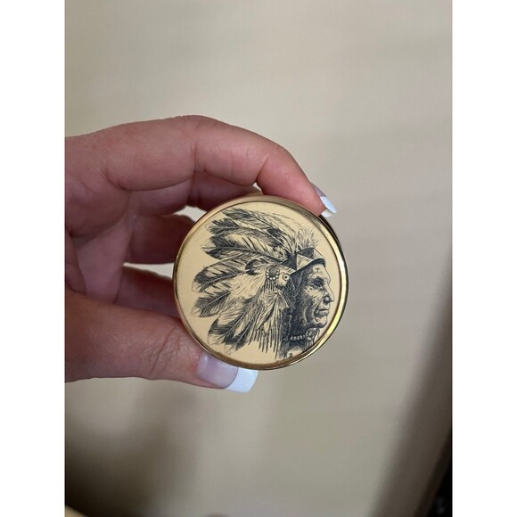 Vintage Barlow Brass Postage Stamp Dispenser - Picture 2 of 4